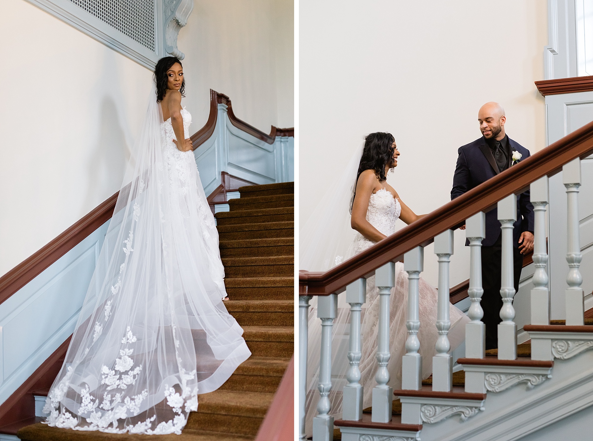 An elegant springtime Lovett Hall wedding at The Henry Ford filled with white and fuchsia orchids, roses, and touches of Greece by Breanne Rochelle Photography. 