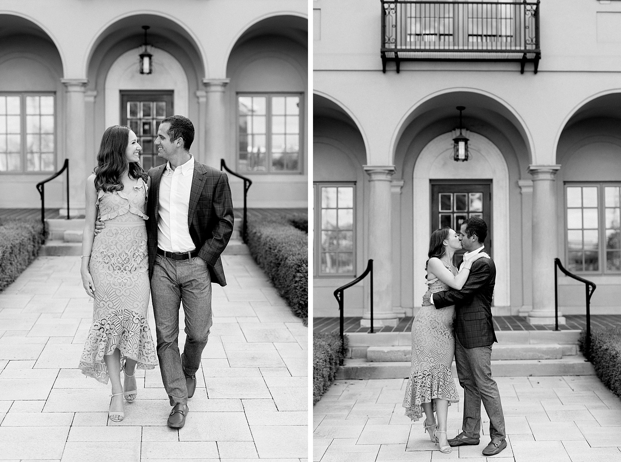A classic summer Downtown Rochester engagement session in Michigan by Breanne Rochelle Photography.