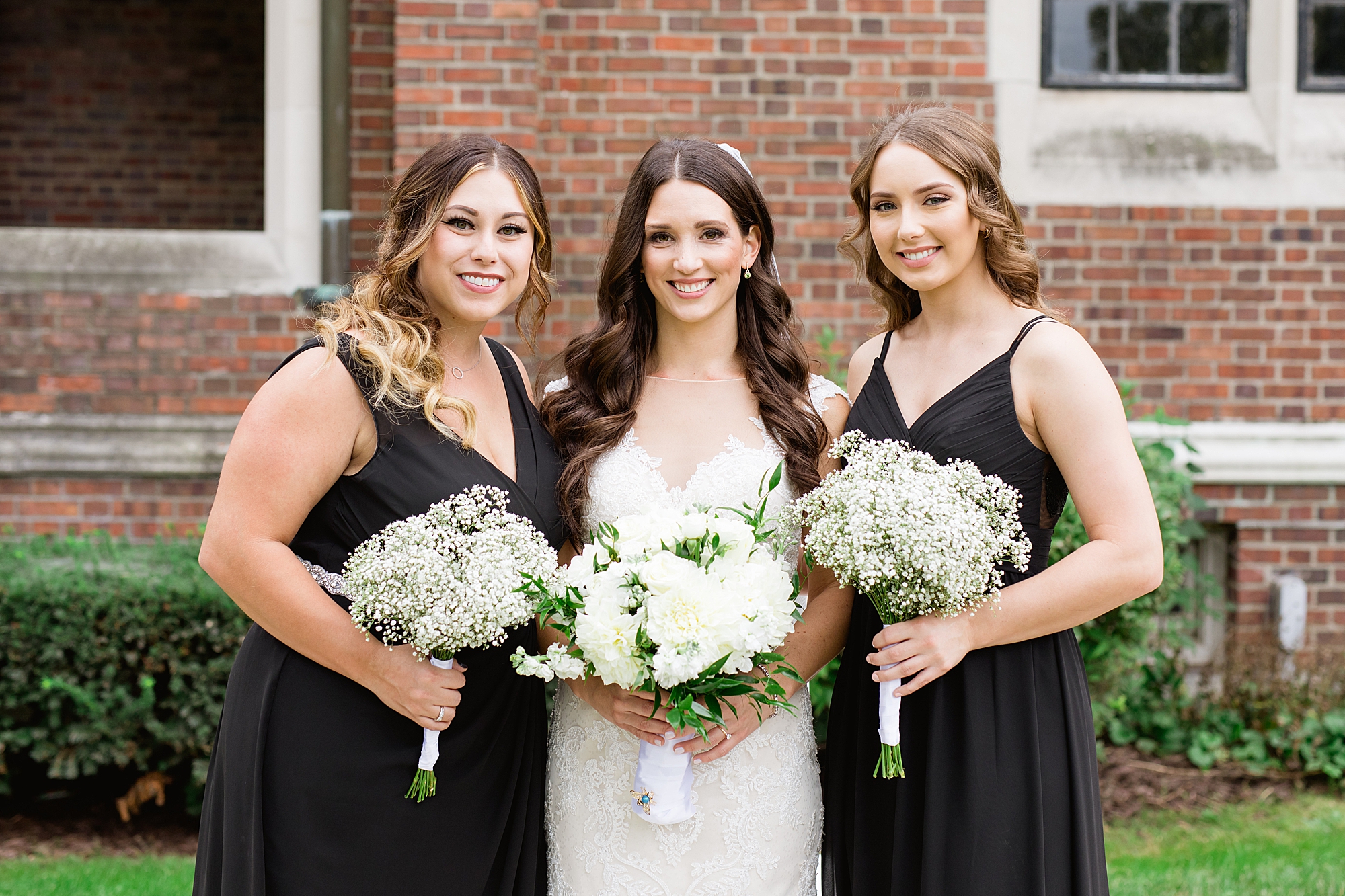 A classic black and cream Grosse Pointe Academy wedding with a tented reception in Grosse Pointe, Michigan by Breanne Rochelle Photography.