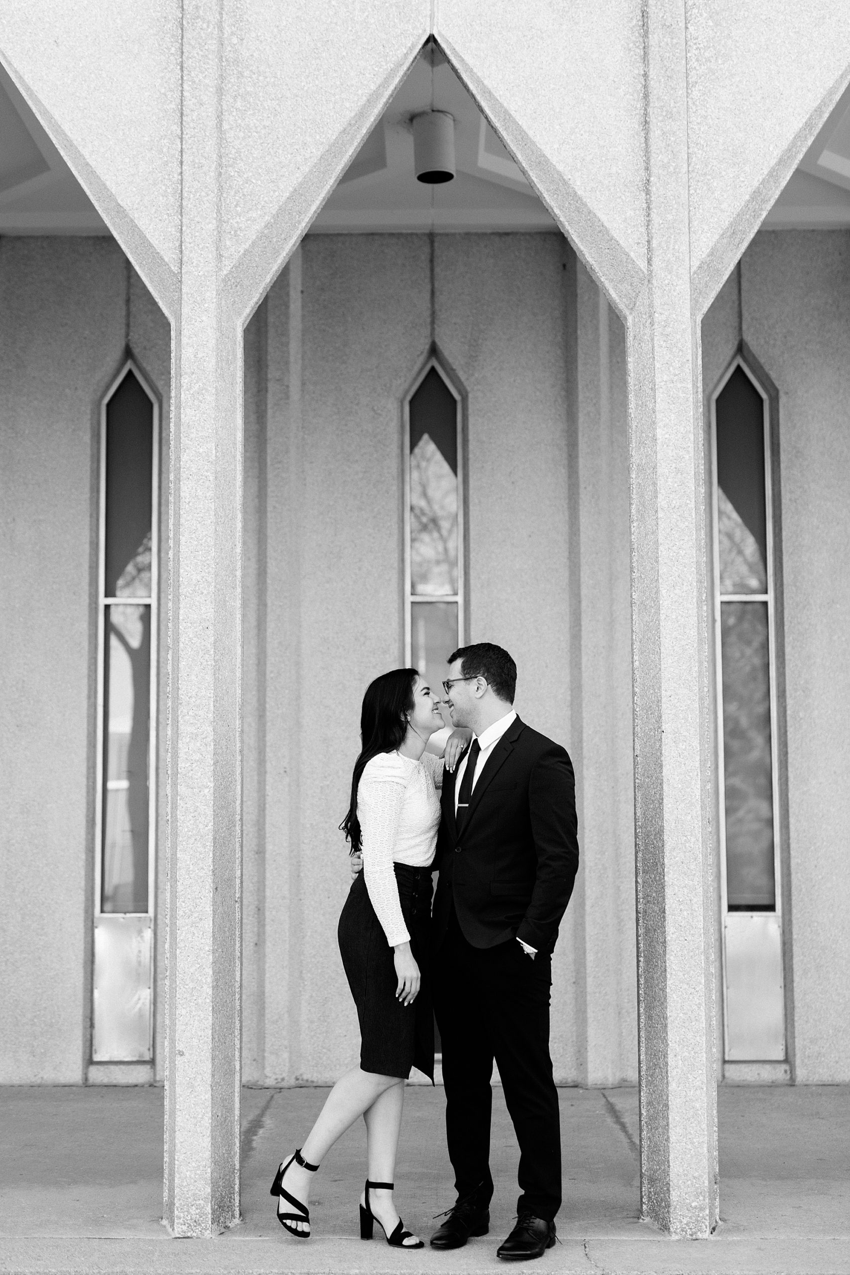 A late winter Downtown Detroit engagement at Wayne State University and the Detroit Institute of Arts by Breanne Rochelle Photography.