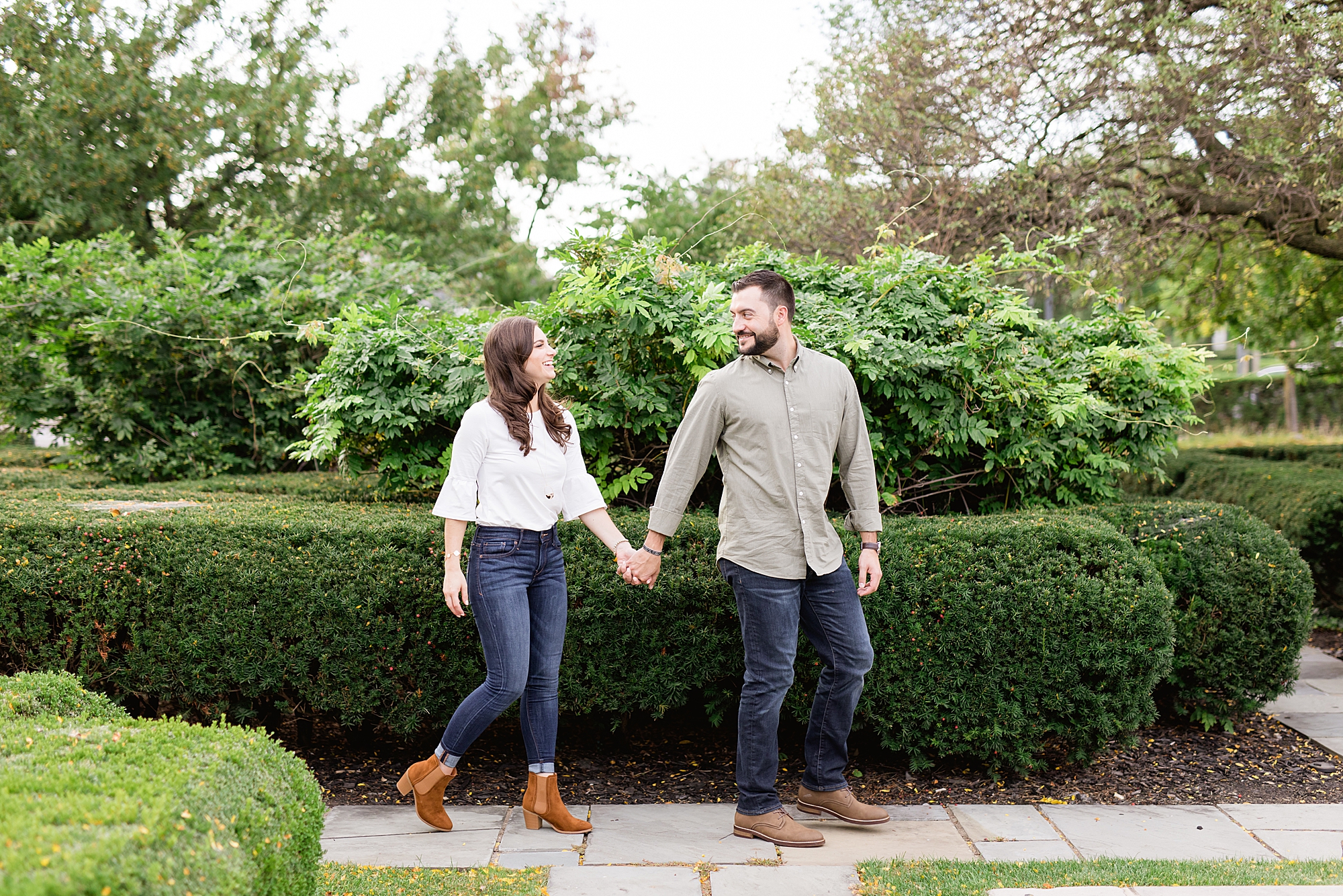 Fall Engagement Session at The War Memorial Grosse Pointe - Breanne Rochelle Photography