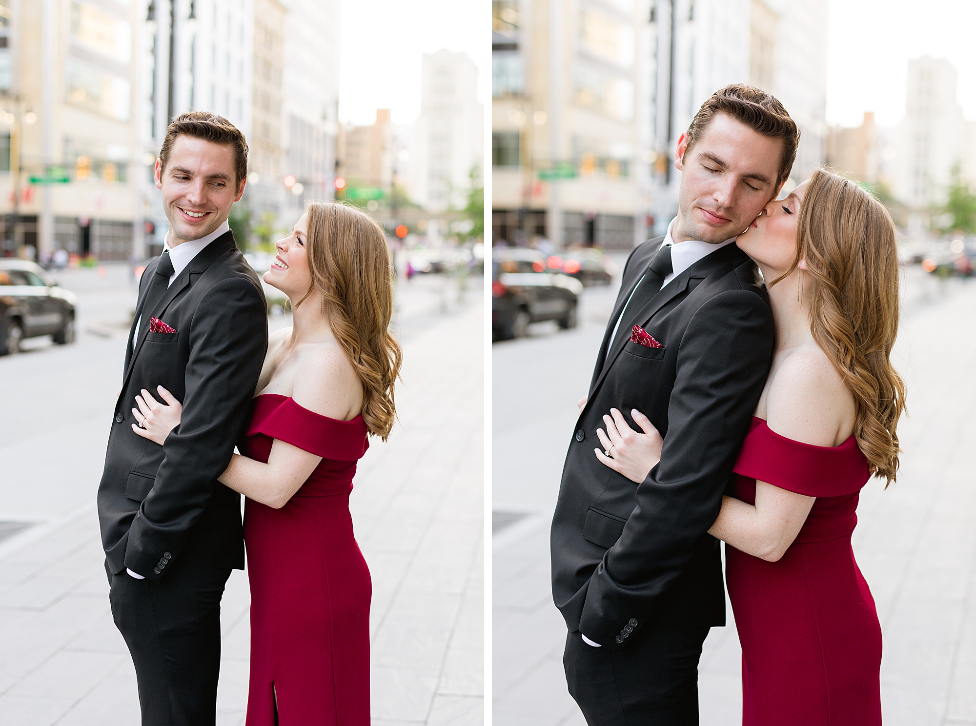 Cute couple in downtown Detroit | Breanne Rochelle Photography