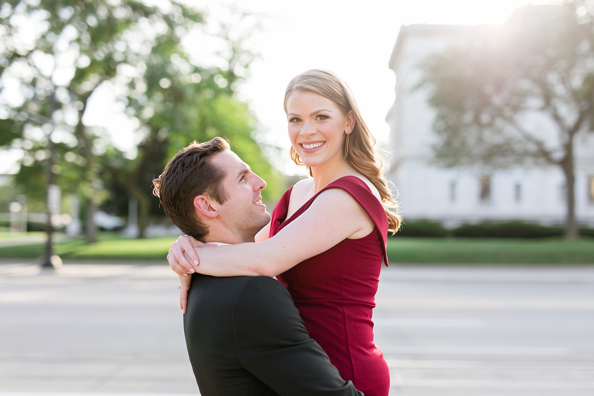 Sunset engagement session in Detroit | Breanne Rochelle Photography