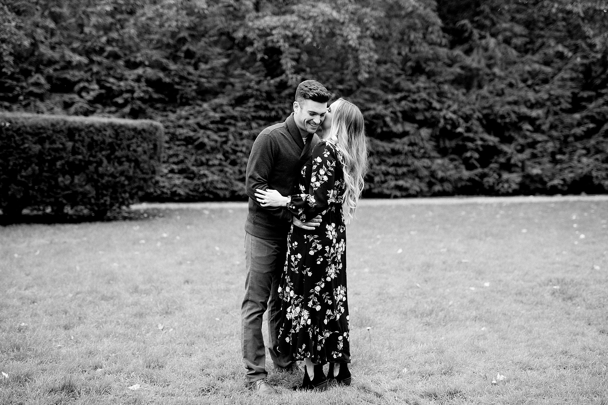 Cute Couple | Engagement photos in a garden | Breanne Rochelle Photography