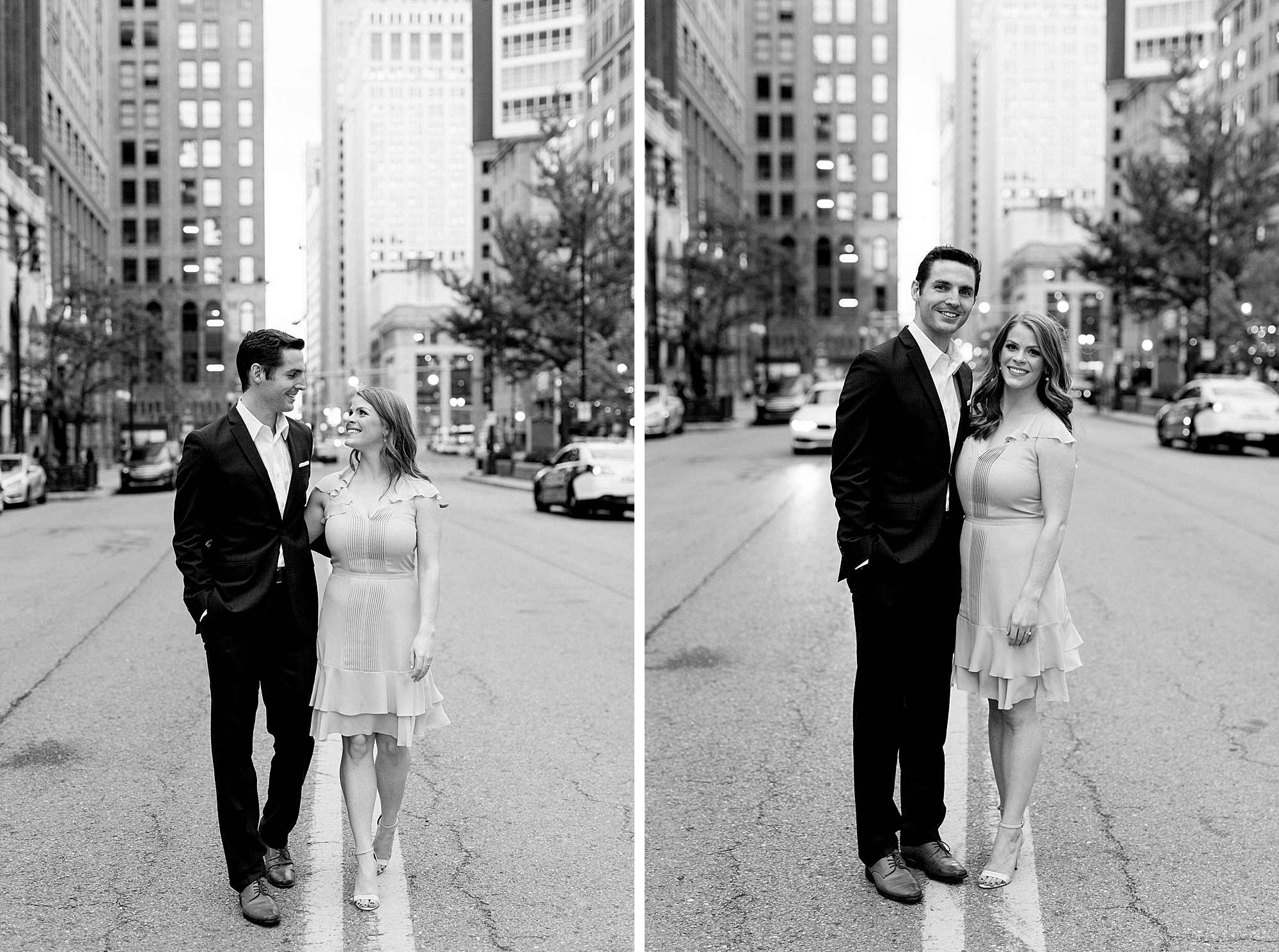 Engagement session in Downtown Detroit | Breanne Rochelle Photography