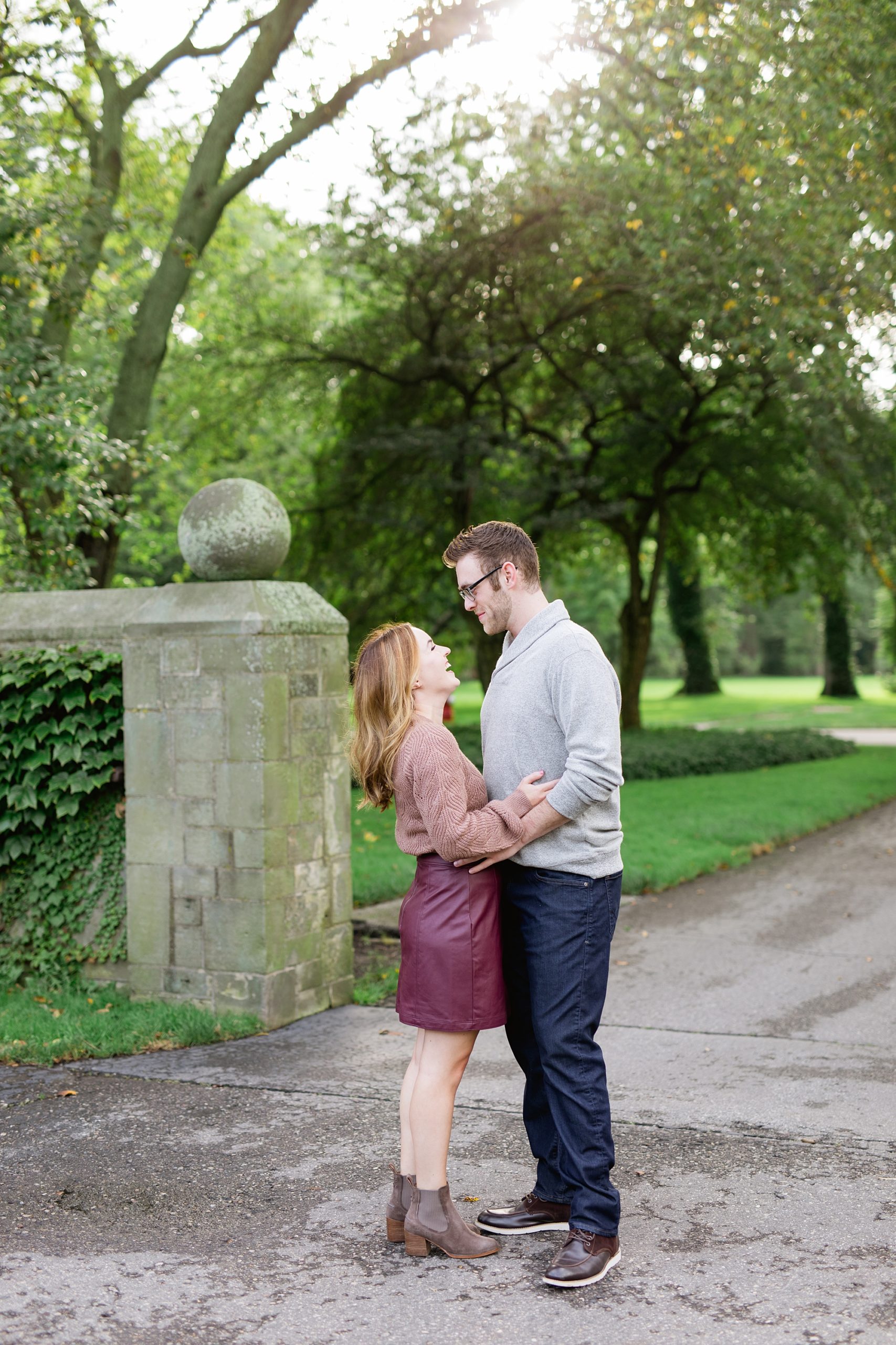 Ford House Fall Engagement Shoot in Grosse Pointe by Breanne Rochelle Photography