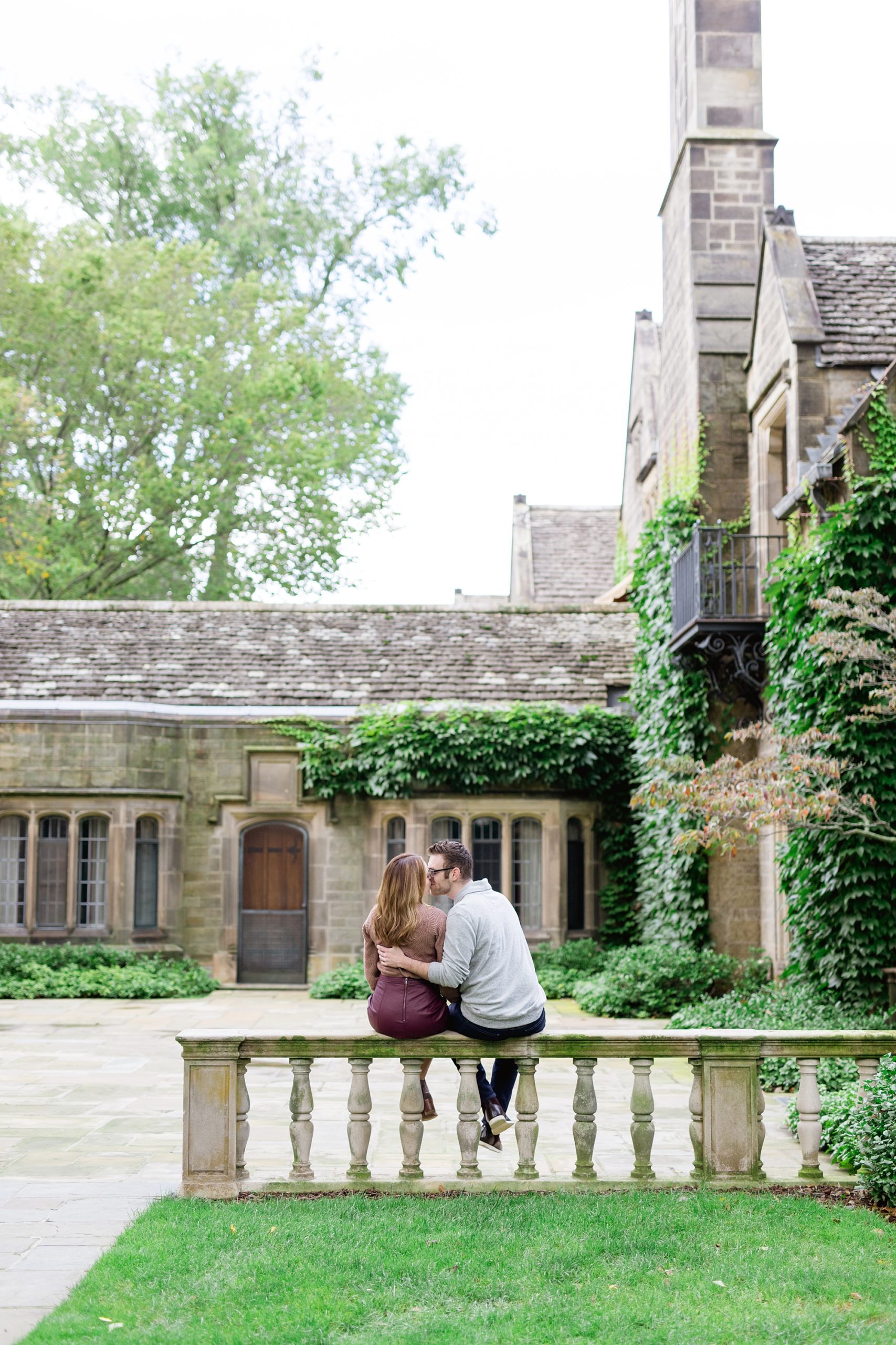 Ford House Engagement Shoot in Grosse Pointe Michigan by Breanne Rochelle Photography