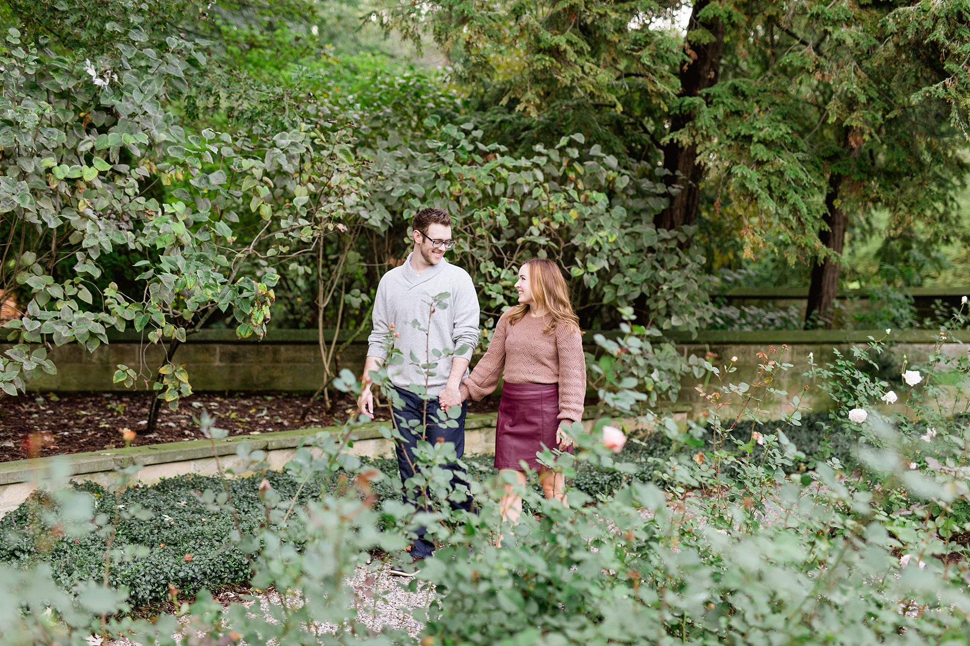 Garden Engagement Session in Grosse Pointe by Brianne Rochelle Photography
