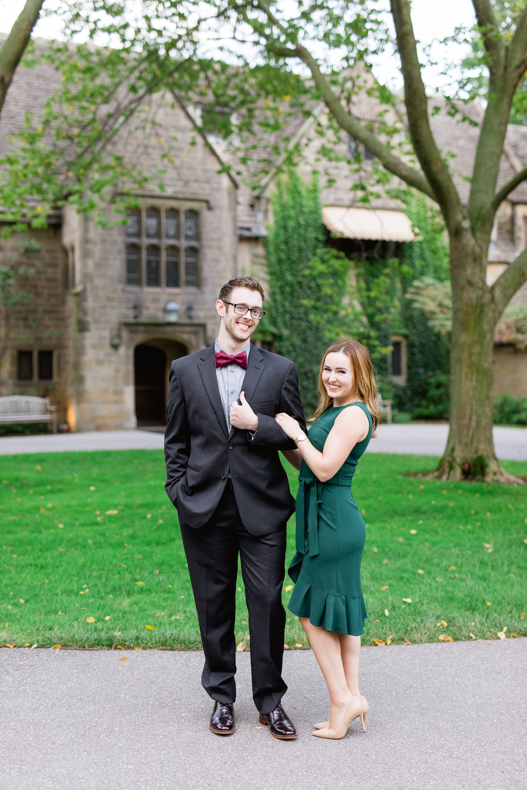 Fall Classy Engagement Shoot in Grosse Pointe, Michigan by Brianne Rochelle Photography