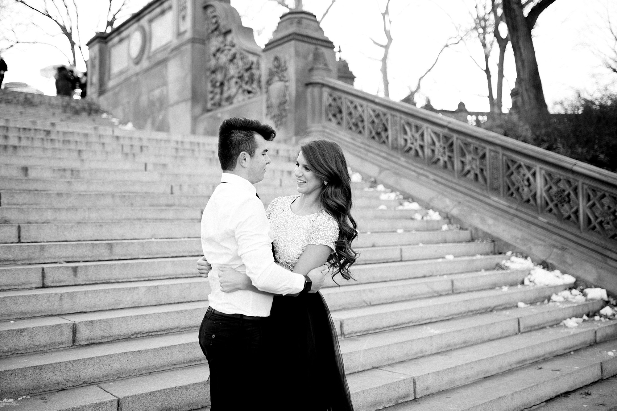 A Winter Anniversary Session in Central Park, NYC - Manhattan by Breanne Rochelle Photography.
