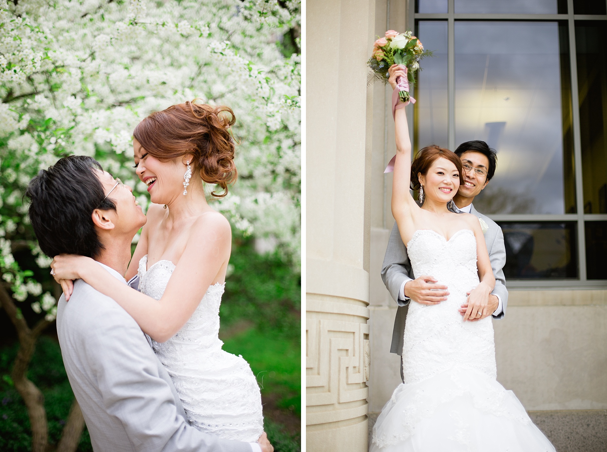 An elegant spring wedding at University of Michigan in Ann Arbor, Michigan by Breanne Rochelle Photography.