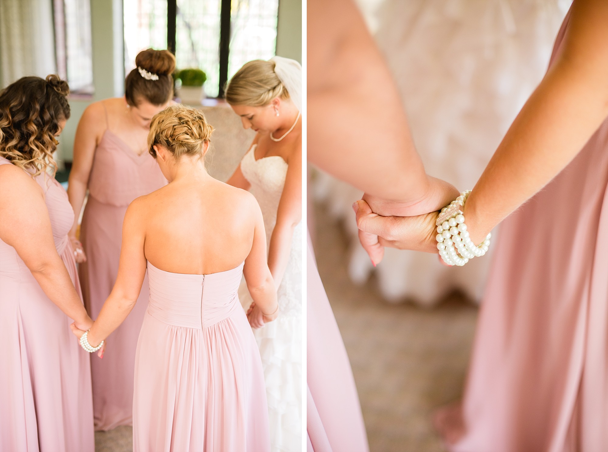 A classic springtime blush wedding at Michigan State University in East Lansing, Michigan by Breanne Rochelle Photography.
