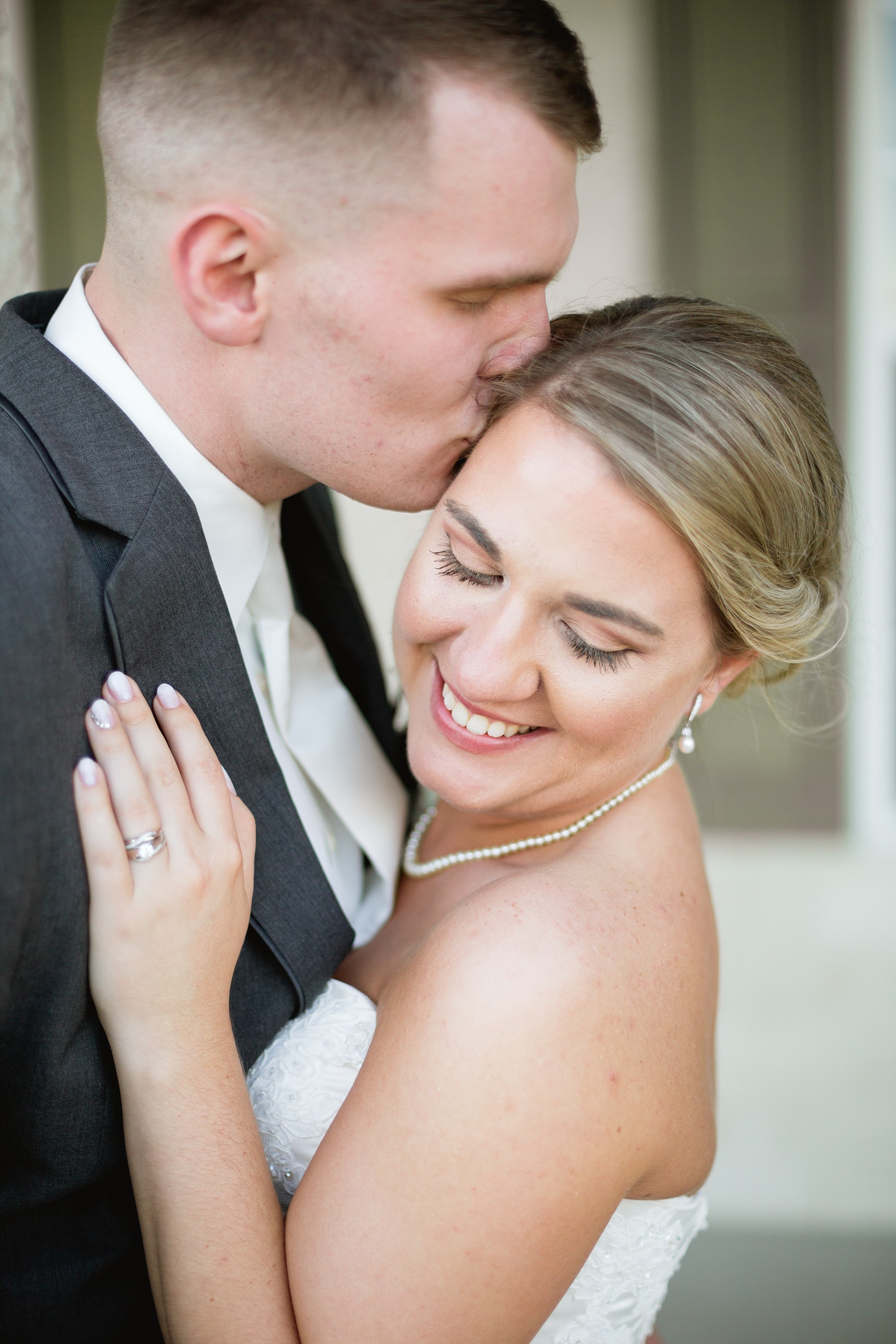 A classic springtime blush wedding at Michigan State University in East Lansing, Michigan by Breanne Rochelle Photography.