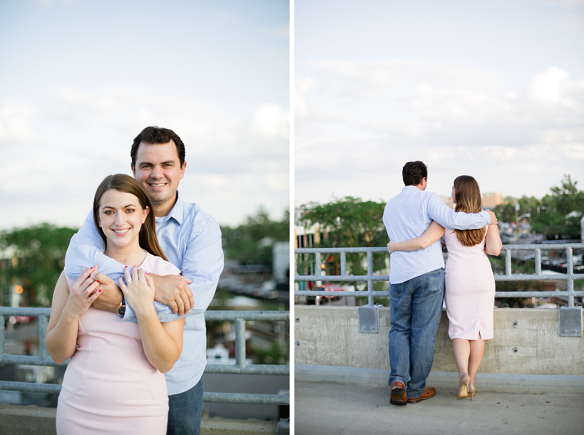 A romantic summer engagement session in Royal Oak, Michigan by Breanne Rochelle Photography. 