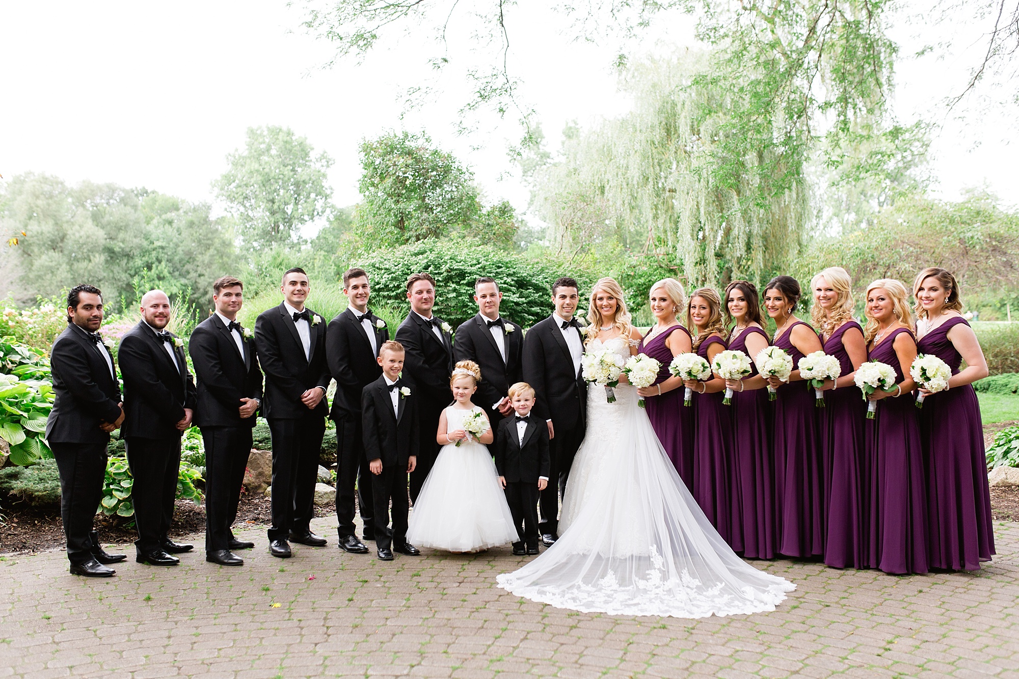 An elegant black tie end-of-summer wedding in Metro Detroit, Michigan by Breanne Rochelle Photography.