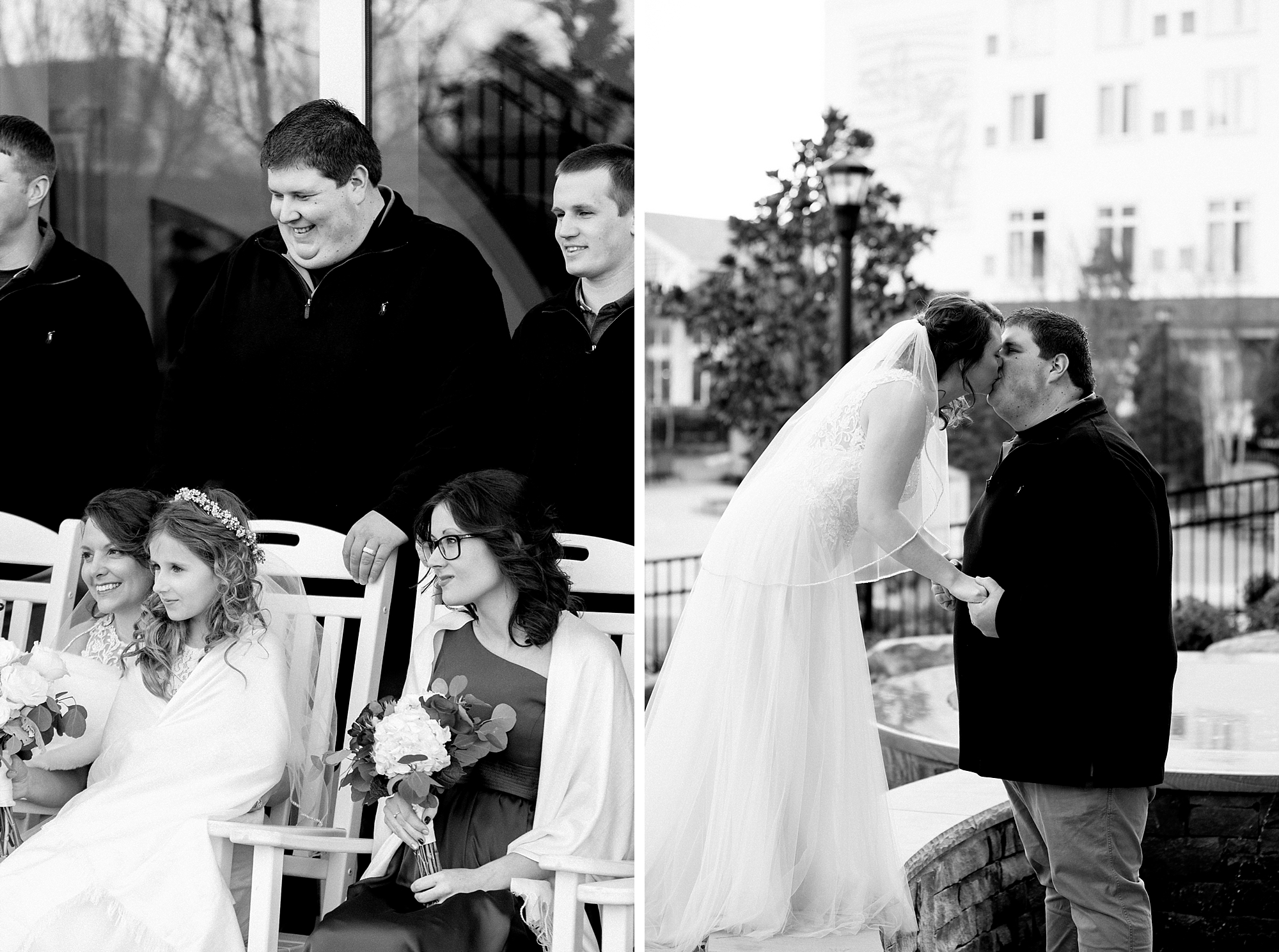 A romantic winter destination wedding at Dollywood Dreammore Resort in Tennessee by Breanne Rochelle Photography.