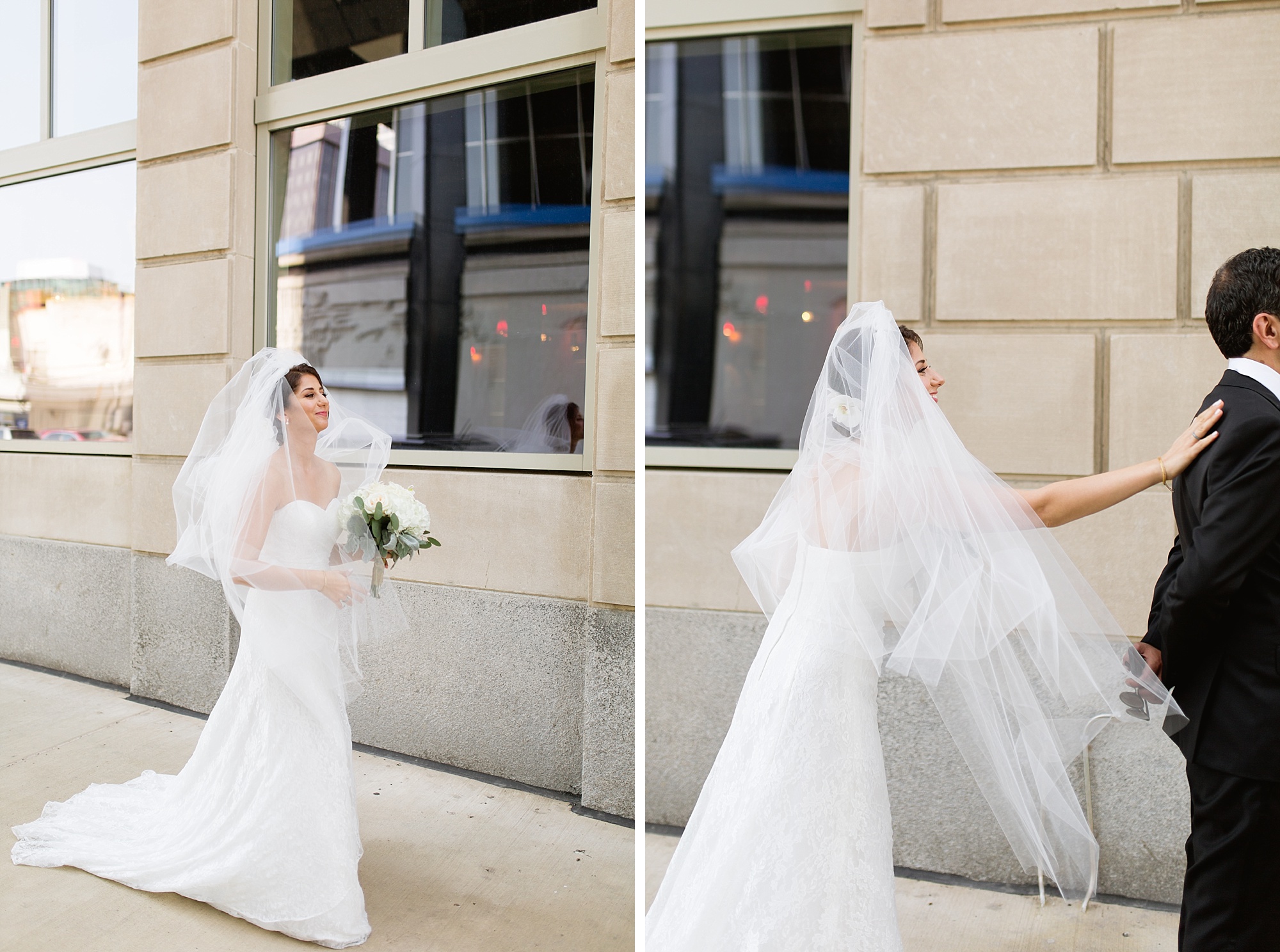 An intimate and elegant blush wedding at The Colony Club in Downtown Detroit, Michigan by Breanne Rochelle Photography.