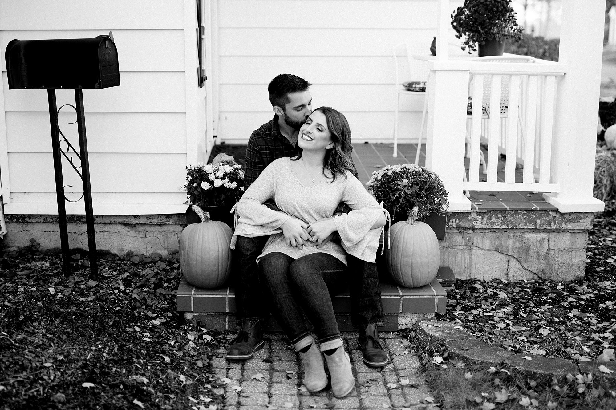 A classic Fall engagement session in Downtown Lansing, Michigan by Breanne Rochelle Photography. 