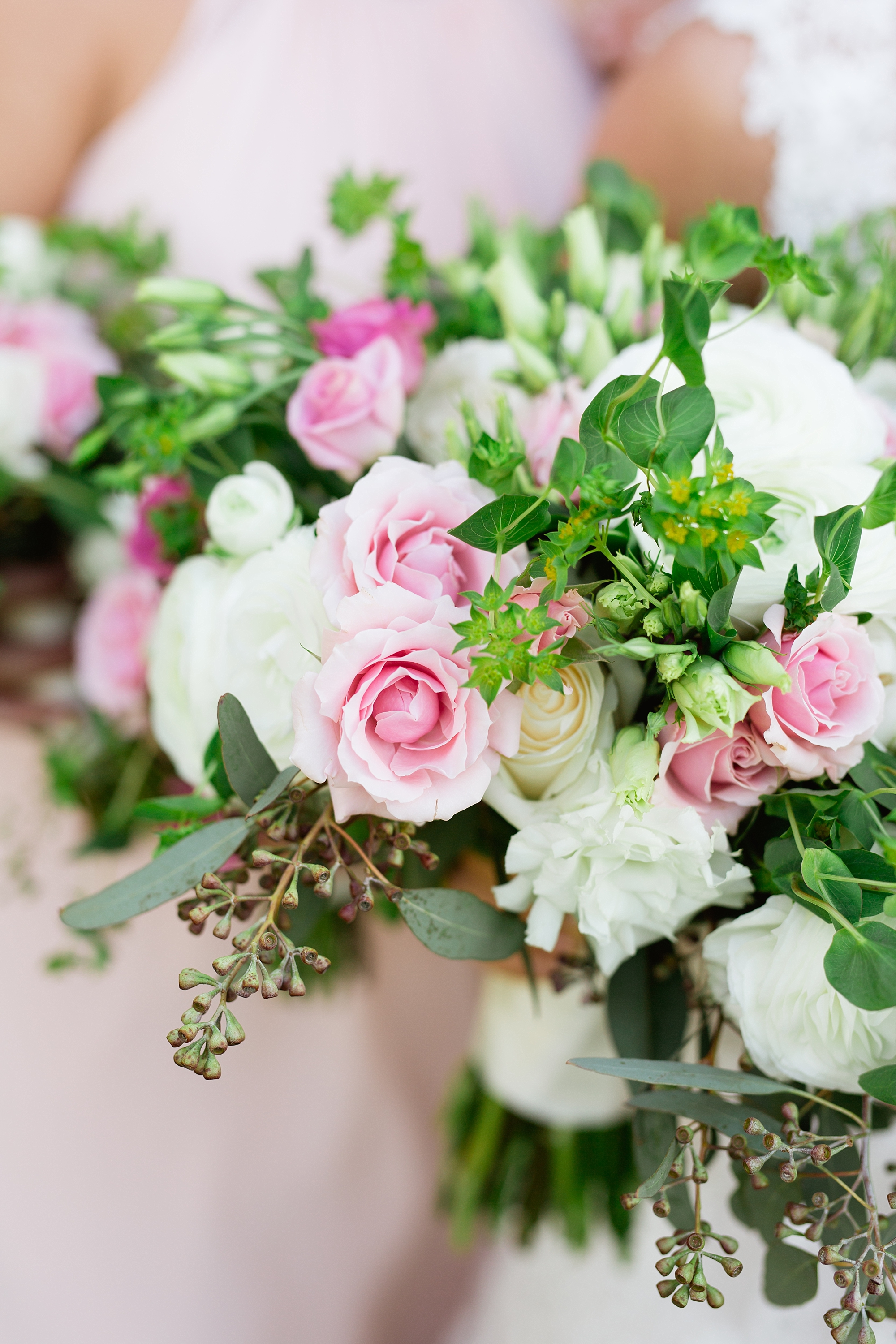 A pretty blush pink spring wedding in Oakland Township, Michigan at Myth by Breanne Rochelle Photography.