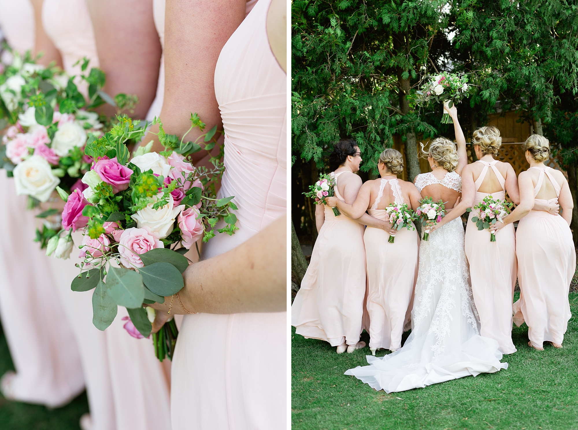 A pretty blush pink spring wedding in Oakland Township, Michigan at Myth by Breanne Rochelle Photography.