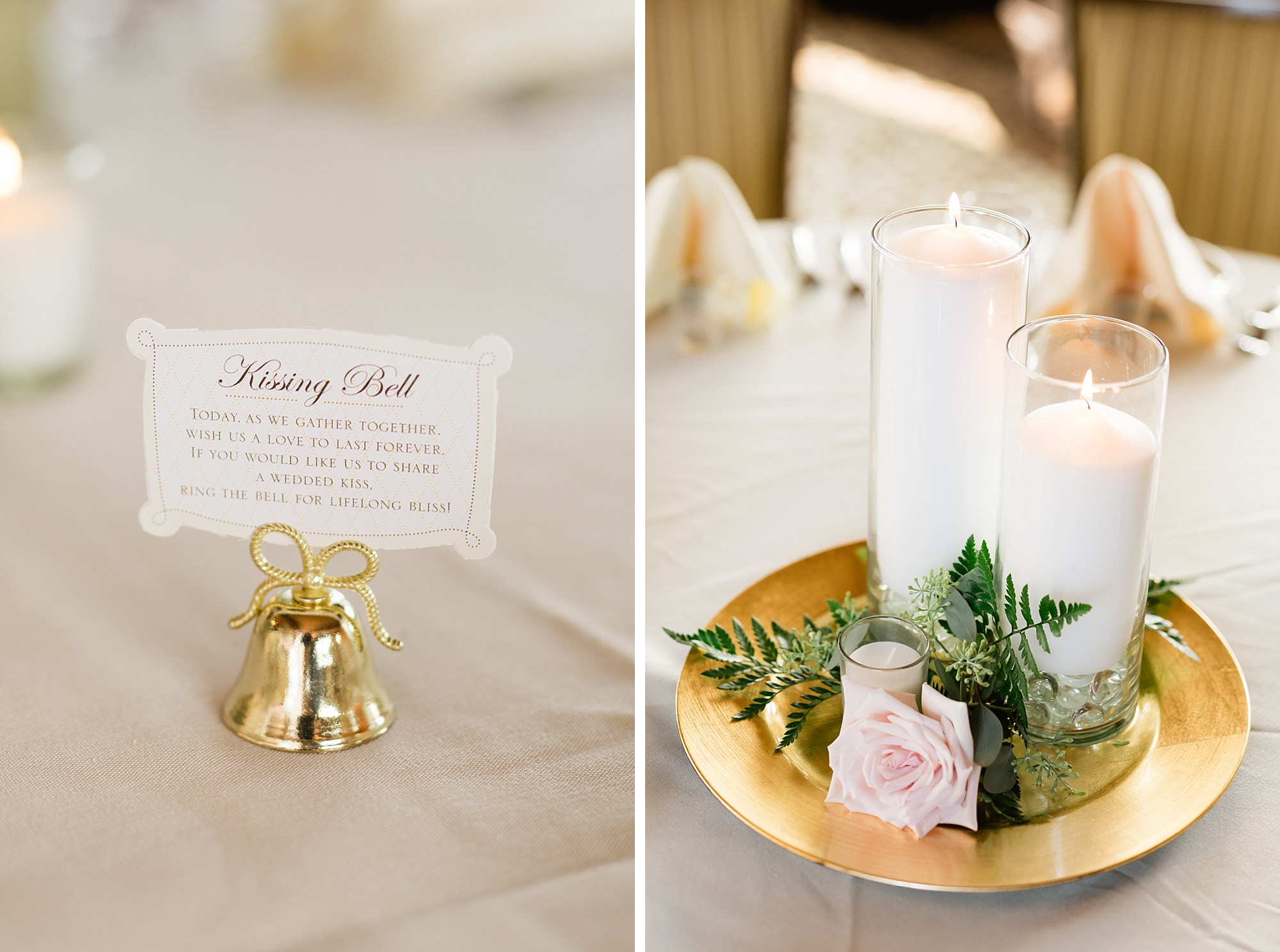A romantic blush and gold summer wedding at Paint Creek Country Club in Lake Orion, Michigan by Breanne Rochelle Photography.