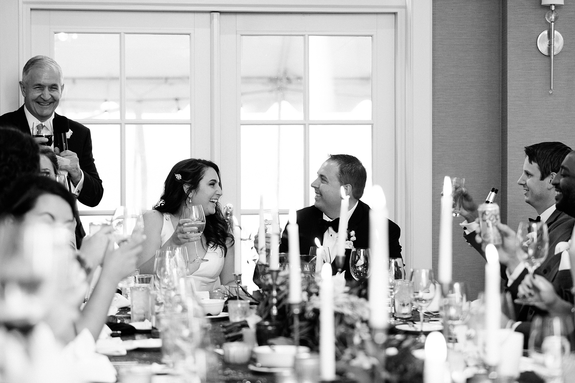 A classic navy black tie wedding at the Inn at Bay Harbor in Petoskey, Michigan by Breanne Rochelle Photography.