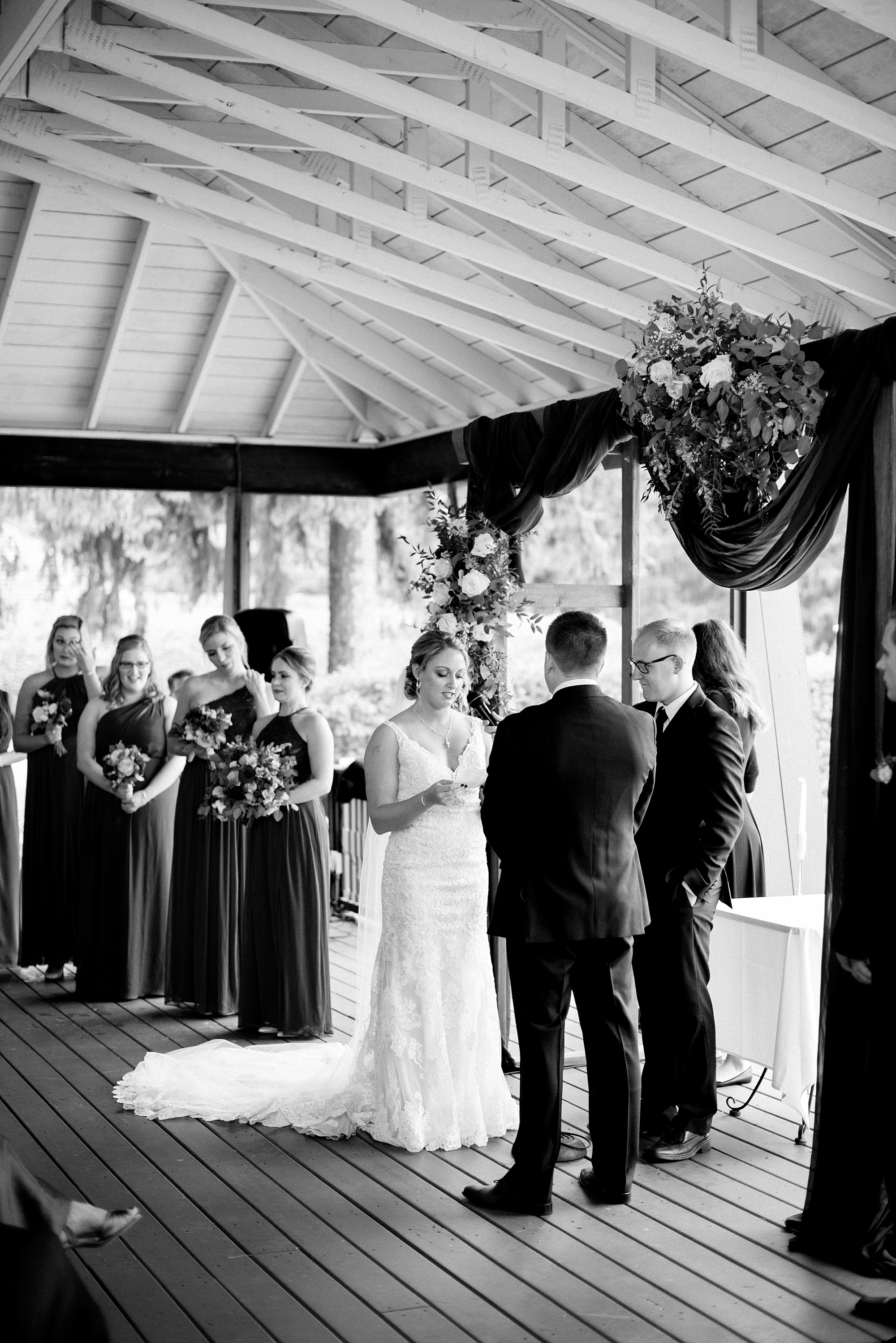 A classic burgundy and navy Fall wedding at the Pine Knob Carriage House in Clarkston, Michigan by Breanne Rochelle Photography.