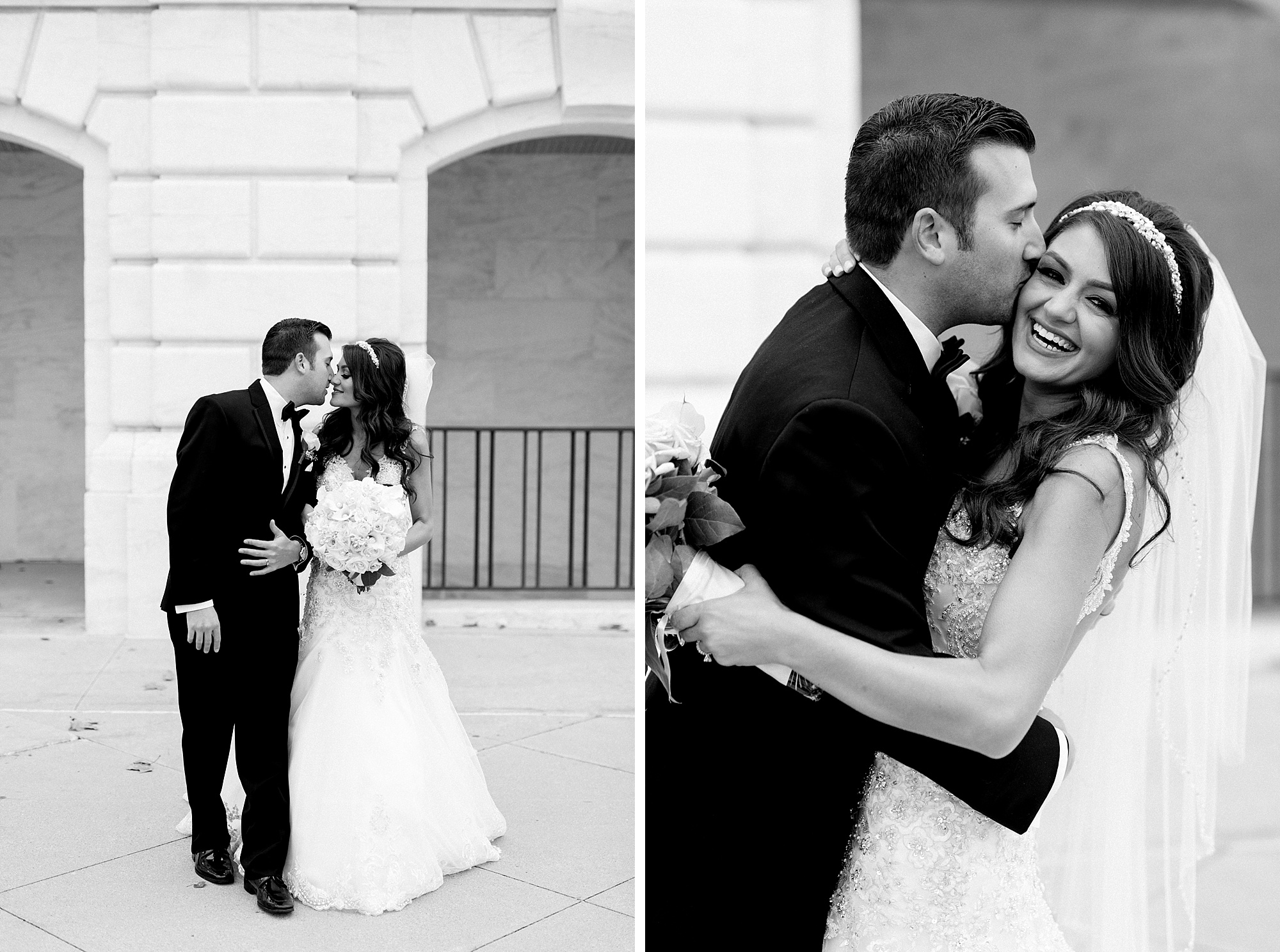 An elegant blush and gold Downtown Detroit wedding at the Cathedral of the Most Blessed Sacrament by Breanne Rochelle Photography.