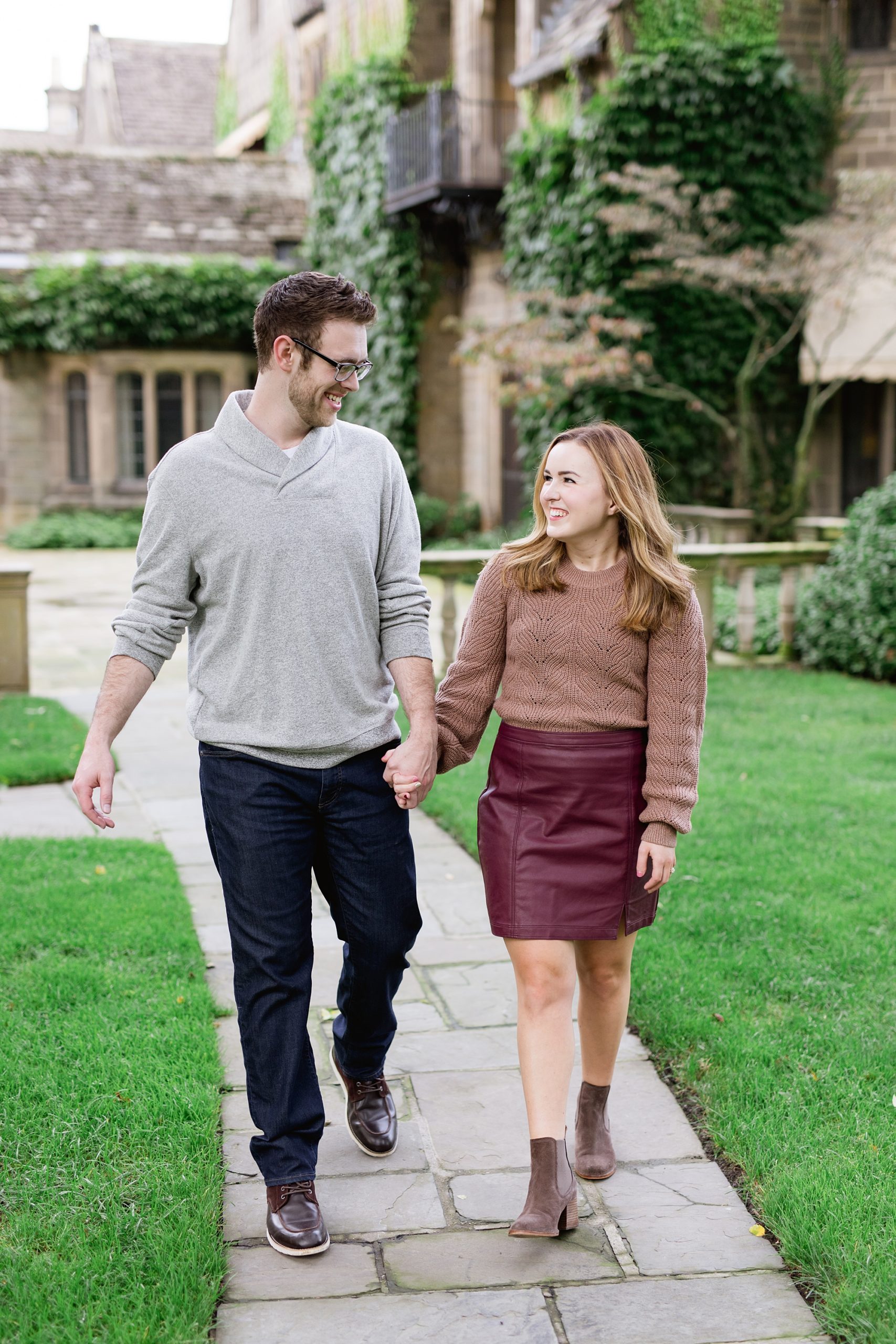 Fall Engagement Shoot at the Ford House in Grosse Pointe Michigan by Breanne Rochelle Photography